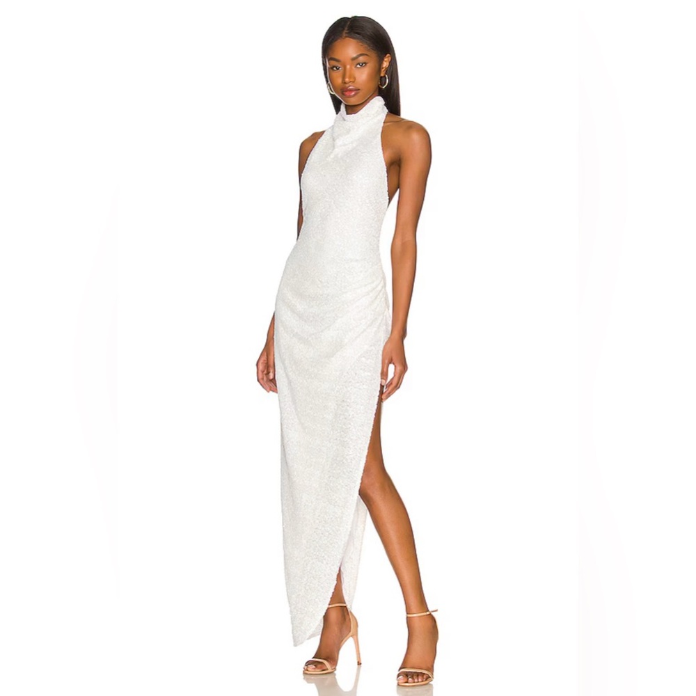 Revolve Samba Gown In White Sequin - image 1